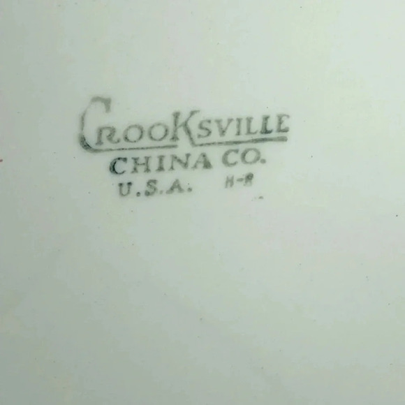 Vintage crooksville china co last supper plates - Picture 4 of 5